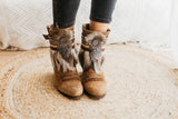 Artistic Feather Boot Cuffs