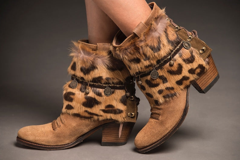 Boho Ankle Wraps for Women's Boots Cuff