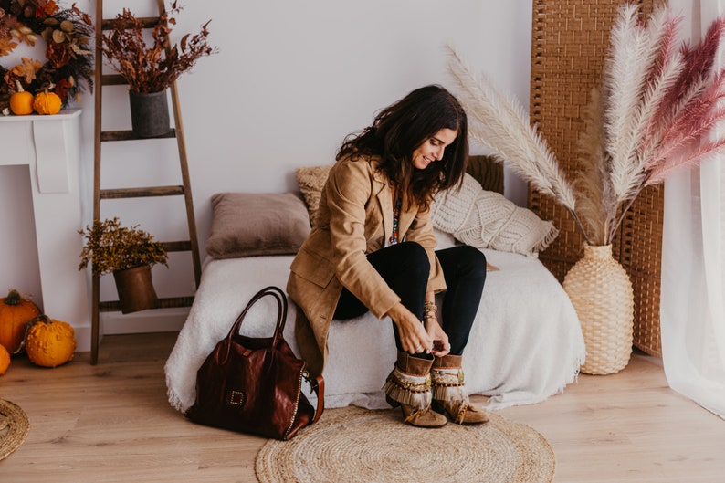 Boho Feathered Festival Boot Covers