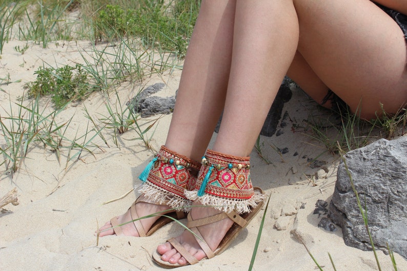 Boho Sandal Wrap Around Ankle Belts