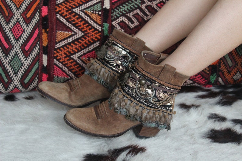 Boho Style Folk Boot Covers