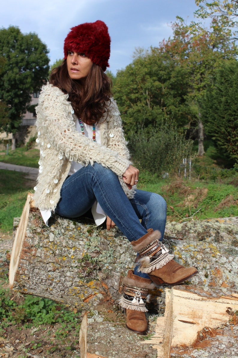 Ethnic Style Tribal Pattern Boot Cuffs Covers