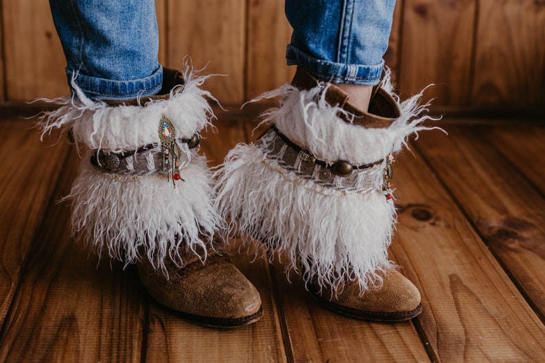Faux Fur Ankle Boot Wrap Cuffs