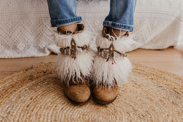 Faux Fur Ankle Boot Wrap Cuffs