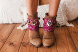 Floral Silk Scarf Perfect Boot