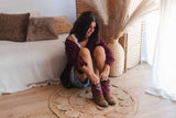 Floral Silk Scarf Perfect Boot