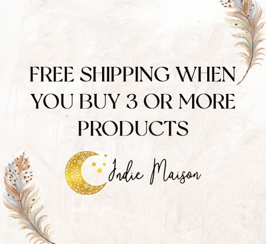 Free Shipping when you buy 3 or more products