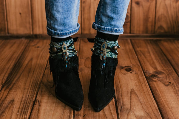Handcrafted Ethnic Tribal Inspired Boot Covers Cuffs