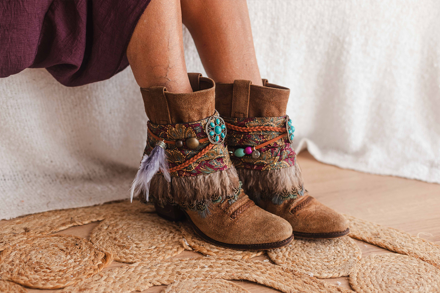 Leather Wraps & Toppers Stylish Boot