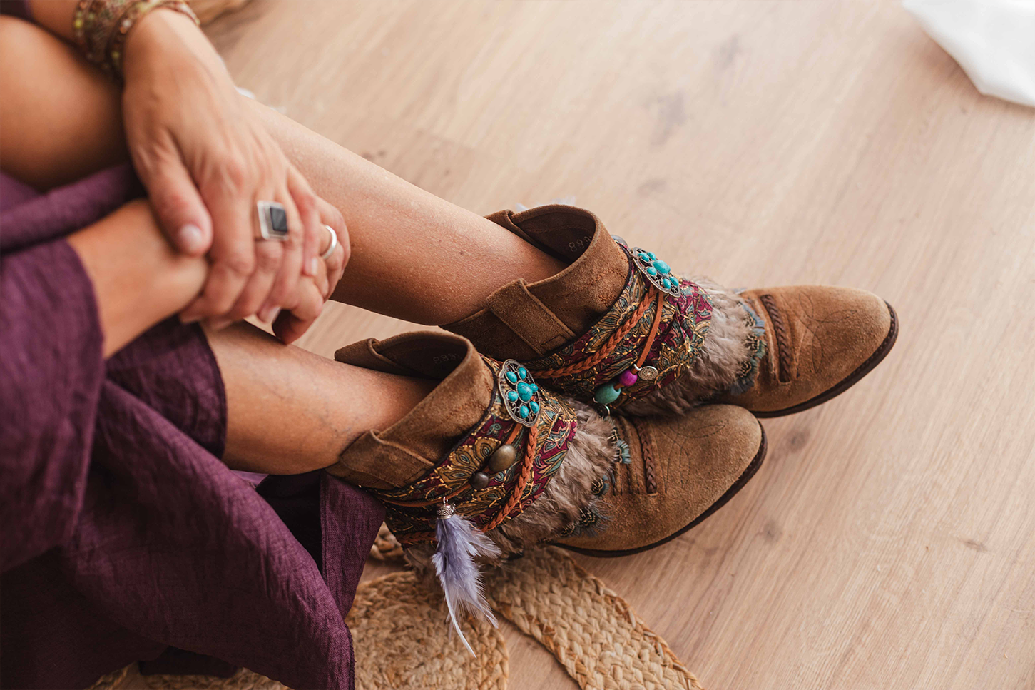 Leather Wraps & Toppers Stylish Boot