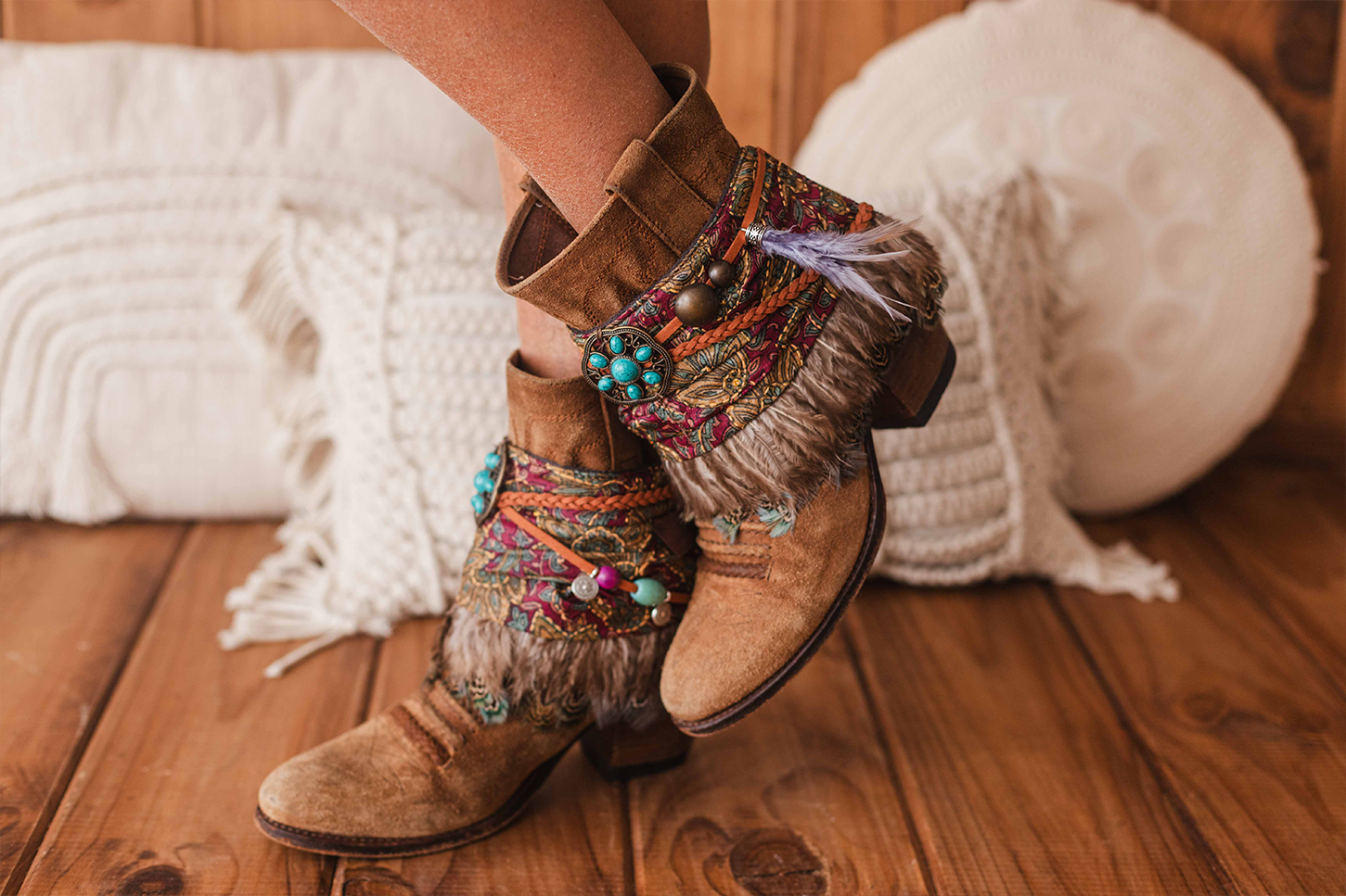 Leather Wraps & Toppers Stylish Boot
