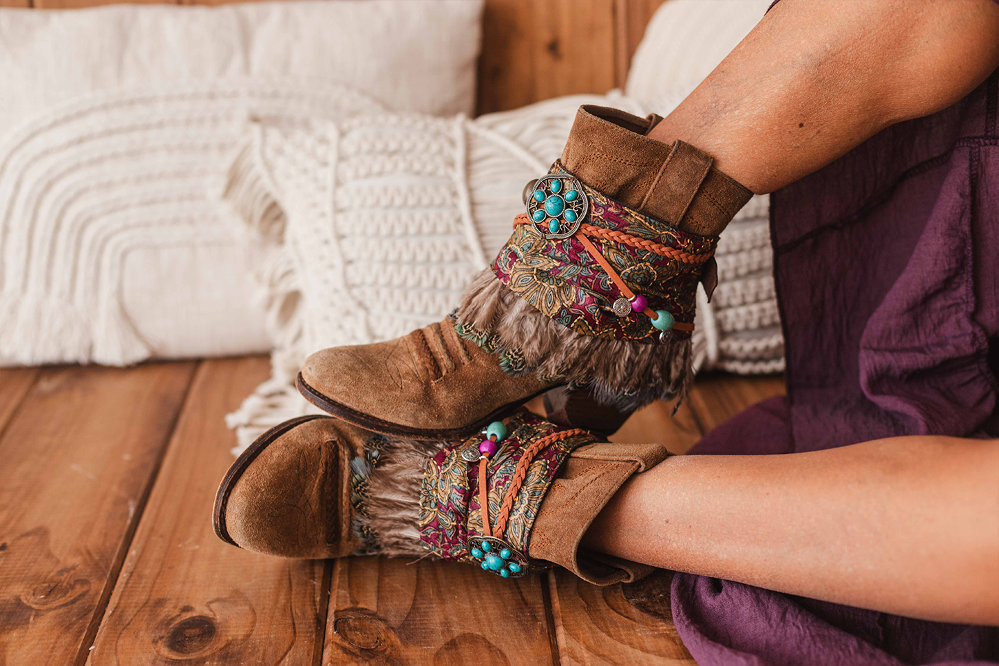Leather Wraps & Toppers Stylish Boot
