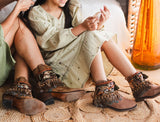 Mommy and Me Matching Ethnic Shoe Cuff Covers Set