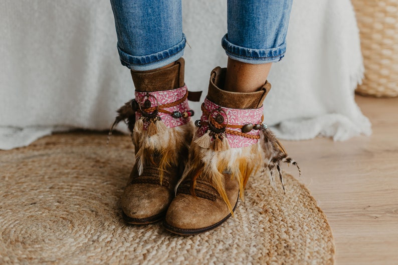 Pink Western Cowgirl Boot Cuffs