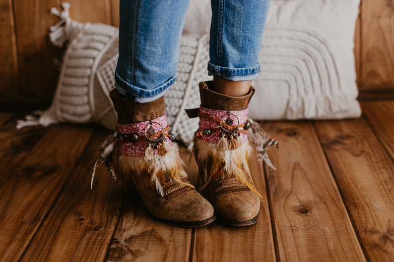 Pink Western Cowgirl Boot Cuffs