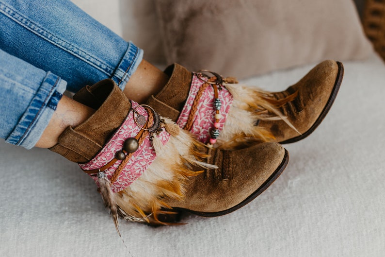 Pink Western Cowgirl Boot Cuffs