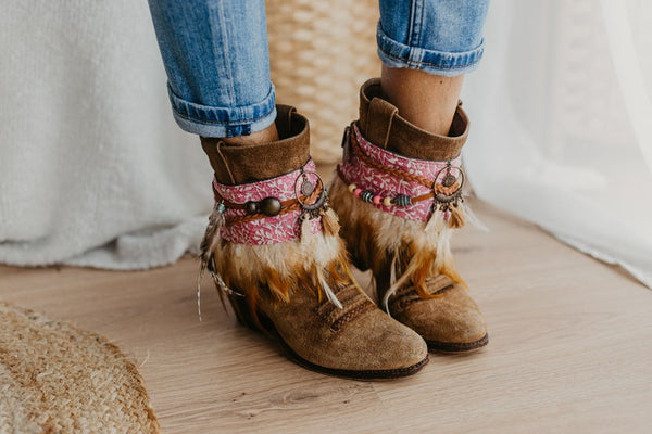 Pink Western Cowgirl Boot Cuffs