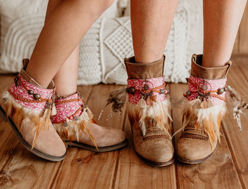 Tribal Boot Covers Matching Set for Mother Daughter