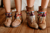 Ethnic Boot Covers Matching Set for Mother & Daughter