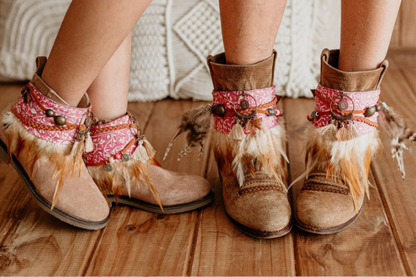 Juego de cubre botas tribales Mommy & Me