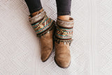 Cubre botas vintage con monedas