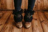 Native boot covers with charms Cuffs