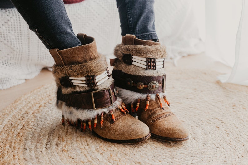 Fundas de cuero para puños de botas hechas a mano 