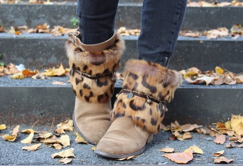 Cubrebotas Boho Leopard