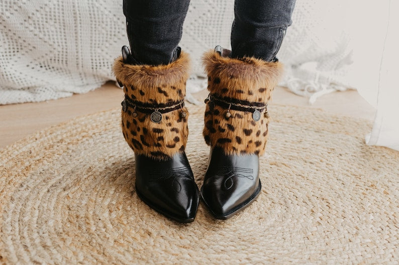 Cubrebotas Boho Leopard