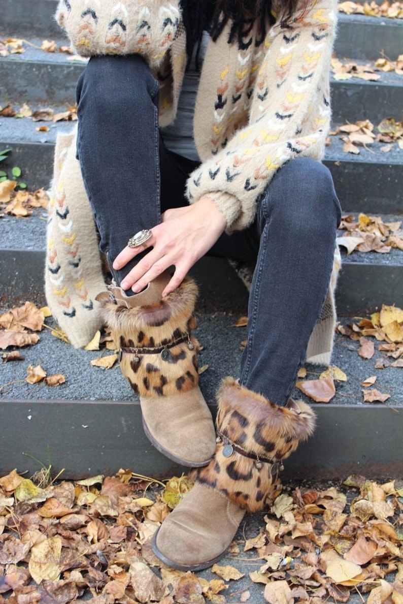 Cubrebotas Boho Leopard