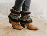 Hippie Embroidered Boot Cuffs