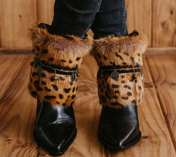 Cubrebotas Boho Leopard