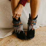 Cultural Inspired Ankle Cuff Boot Covers