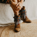 Cultural Inspired Ankle Cuff Boot Covers