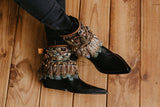 Boho Bling Boot Ankle Wraps Covers