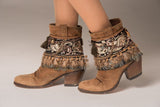 Boho Bling Boot Ankle Wraps Covers