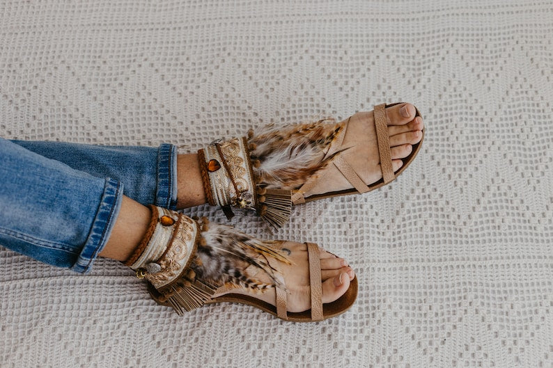 Decora sandalias Boho Gold