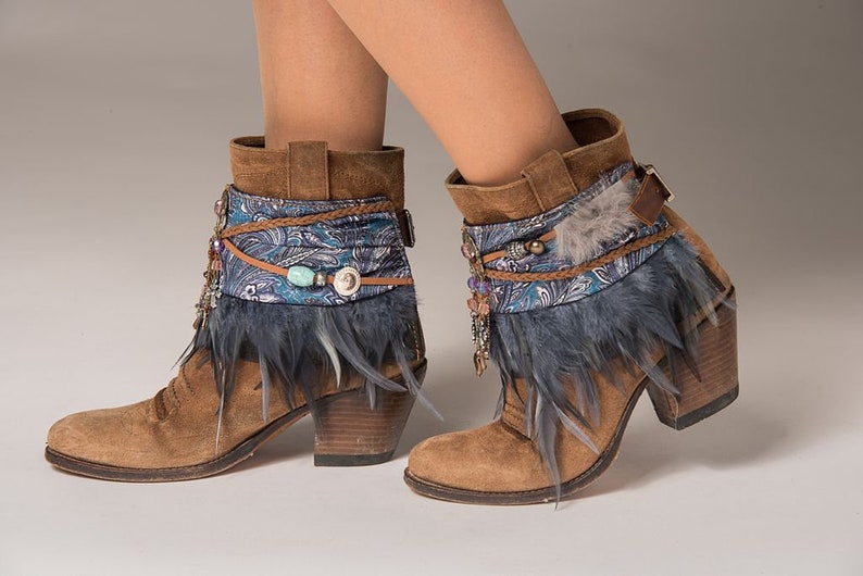 Cultural Inspired Ankle Cuff Boot Covers