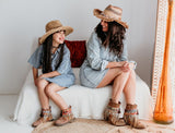 Ethnic Boot Covers Matching Set for Mother & Daughter