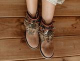 Girls Tribal Boot Cover Ankle Wraps Cuffs