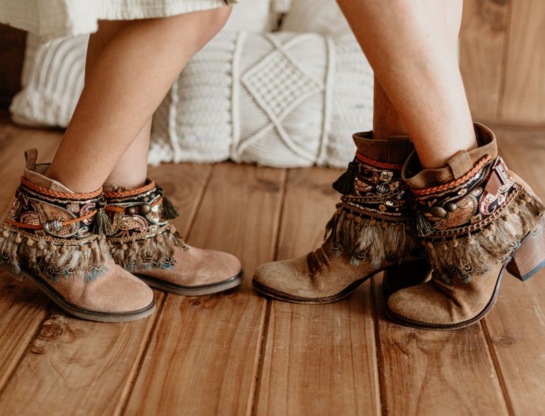 Juego de Cubre botas Boho Folk Mommy & Me