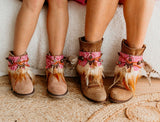 Tribal Boot Covers Matching Set for Mother Daughter