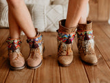 Ethnic Boot Covers Matching Set for Mother & Daughter