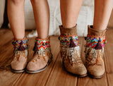 Ethnic Boot Covers Matching Set for Mother & Daughter