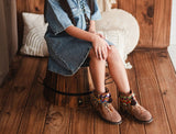 Colorful Little Girl Tribal Boot Cuffs