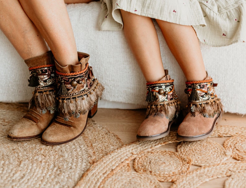 Juego de Cubre botas Boho Folk Mommy & Me