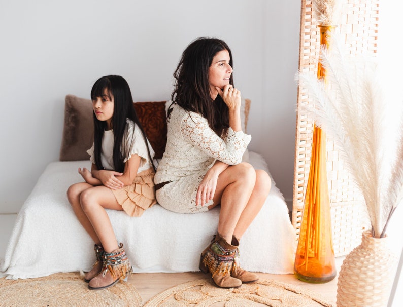 Conjunto de Cubre Botas Boho Feathers Mommy & Me