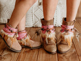 Tribal Boot Covers Matching Set for Mother Daughter