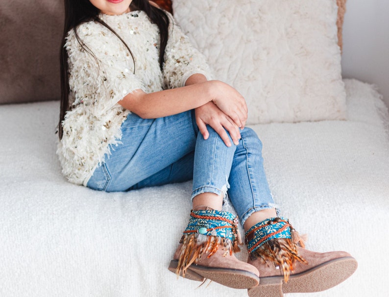 Elevate Her Style with Girl's Boho Boot Wraps