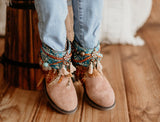 Cubrebotas Boho para Niñas